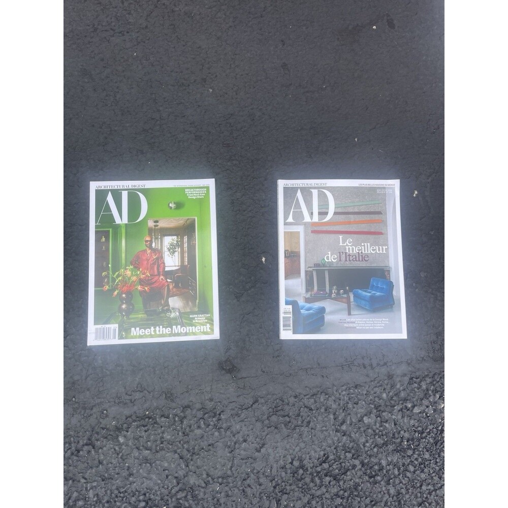 (2) 2026 May/June Architectural Digest Magazines Lot